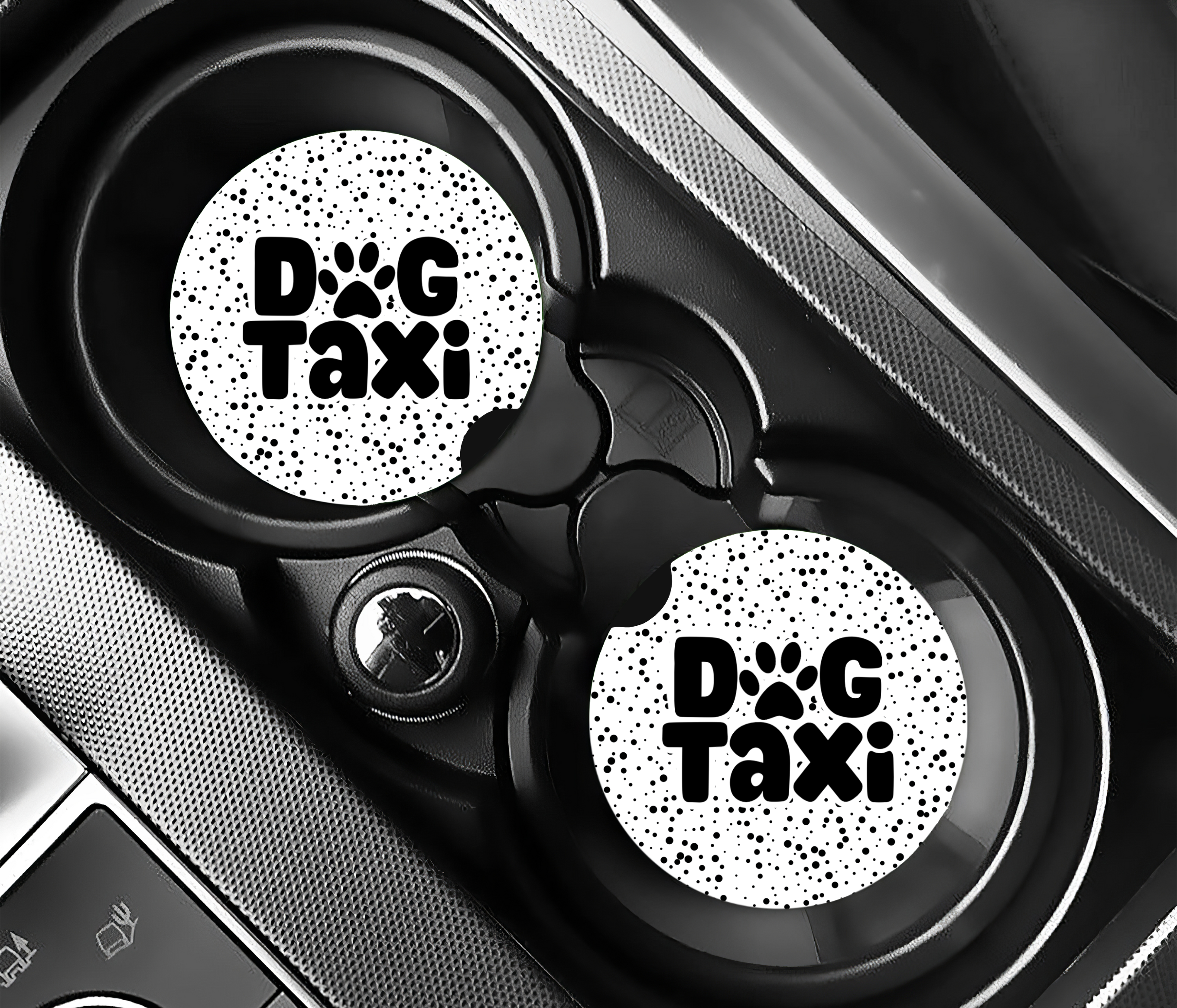 Dog Taxi Car Coaster Set