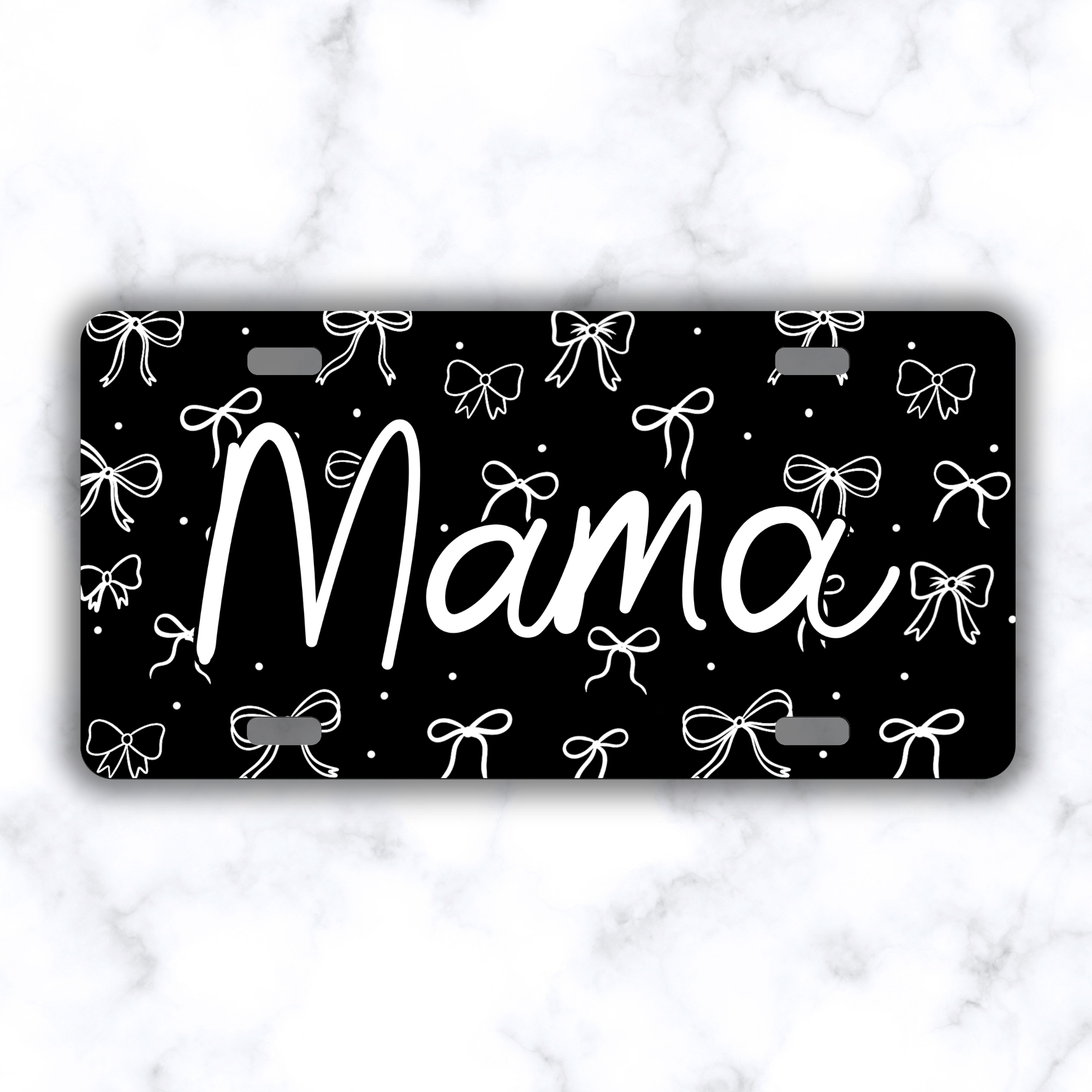 Bow Mama Car Tag