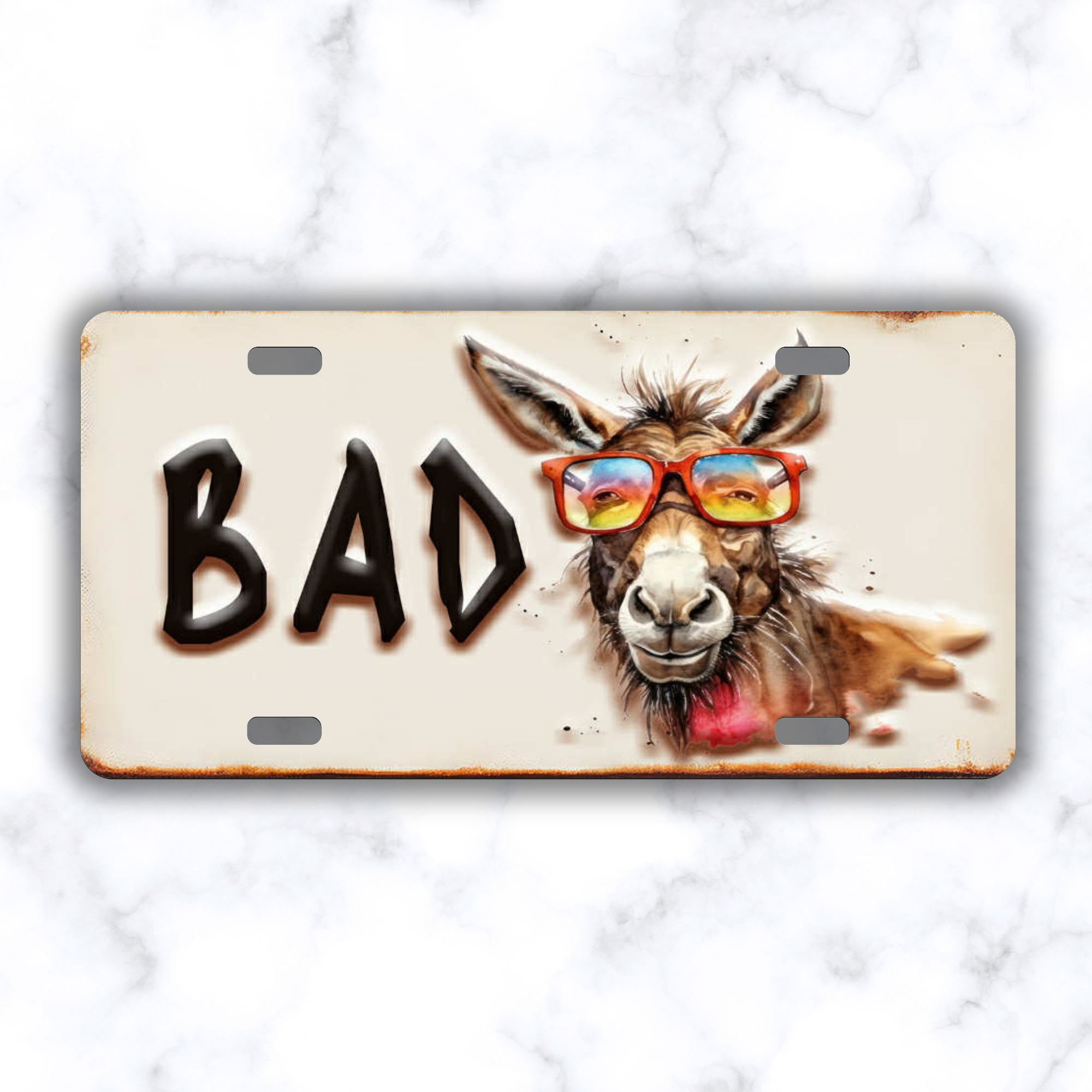 Bad Donkey Car Tag