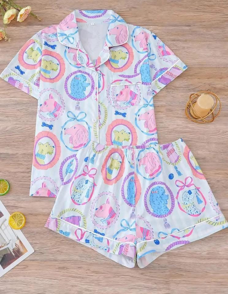Dogs With Bows PJ Set